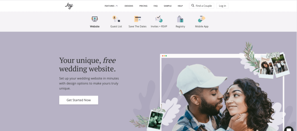 plan your wedding at home - wedding website WithJoy