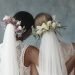 two brides with veils