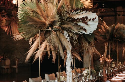 modern rustic wedding table ideas