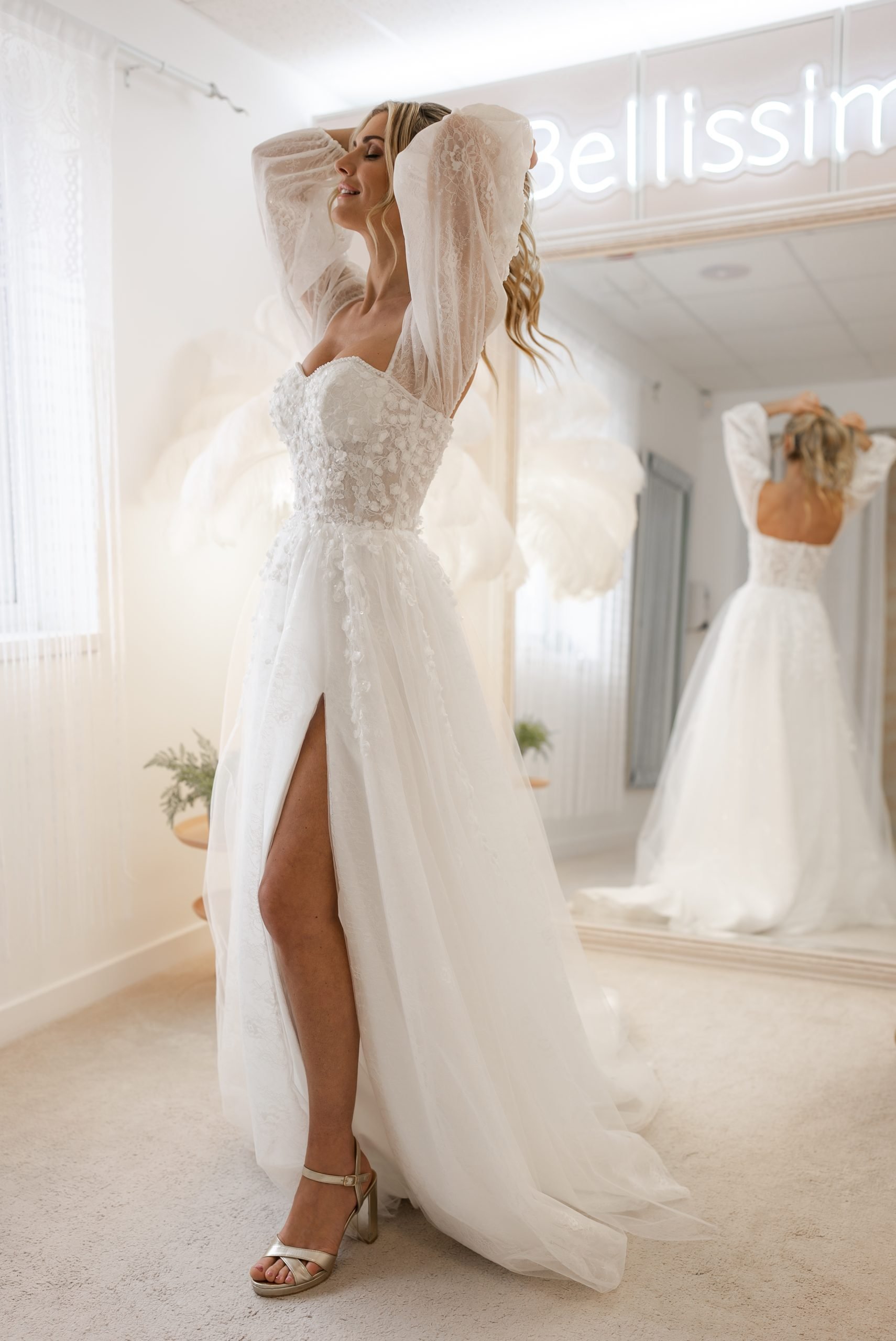 modern wedding dress from bellissima weddings essex bridal shop