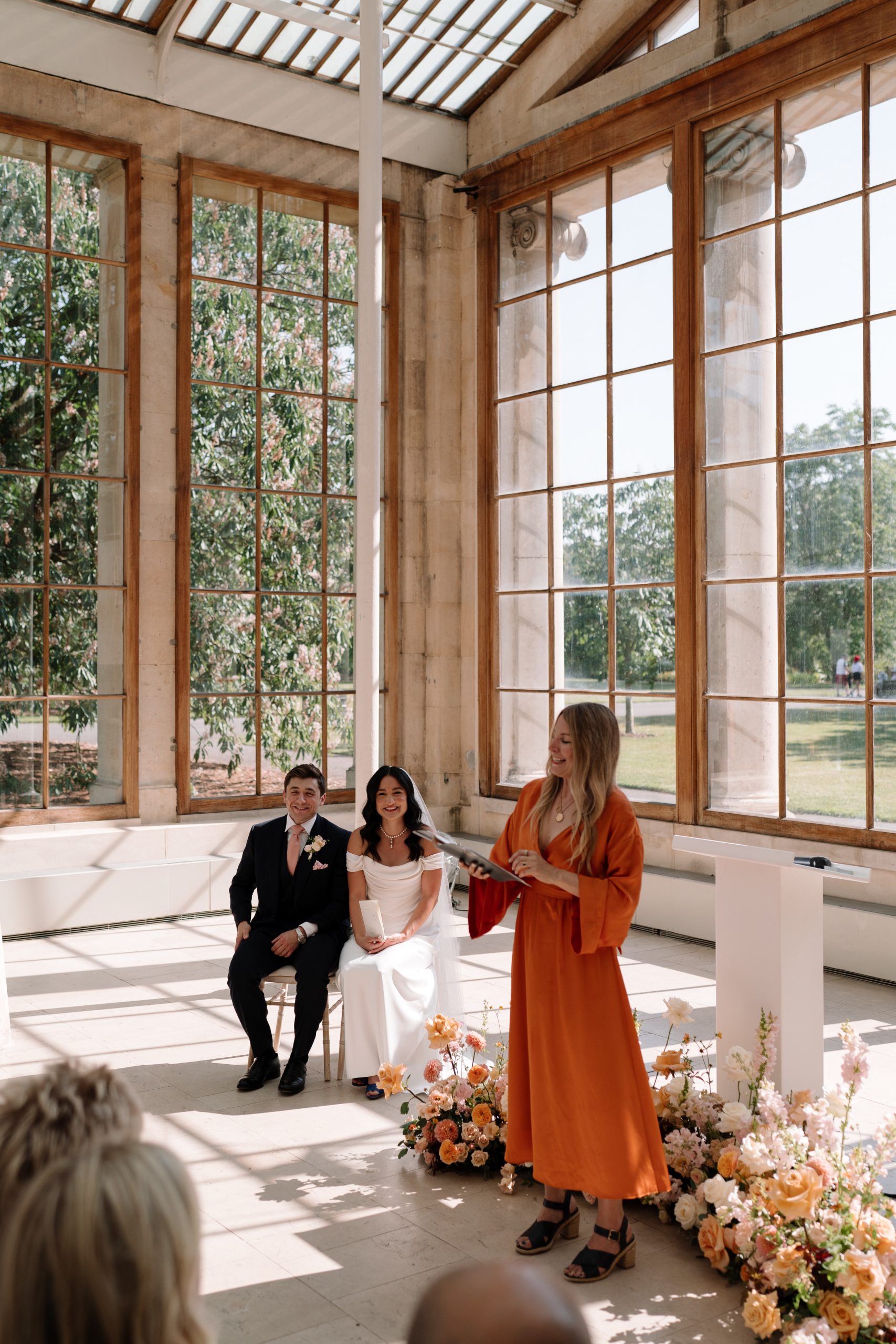 wedding celebrant at ceremony roxy london 