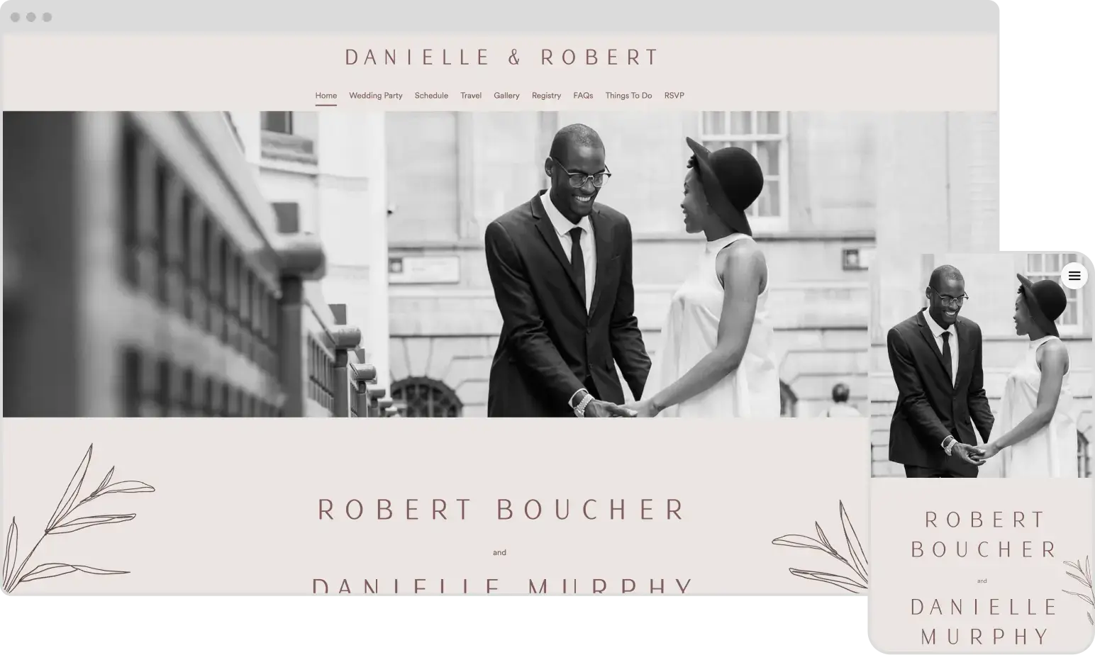 wedding website